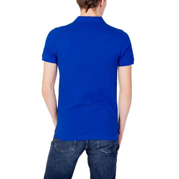 Tommy Hilfiger Jeans Classic Fit Polo Shirt Royal Blue Men Blue Polo Shirts - Picture 6 of 6